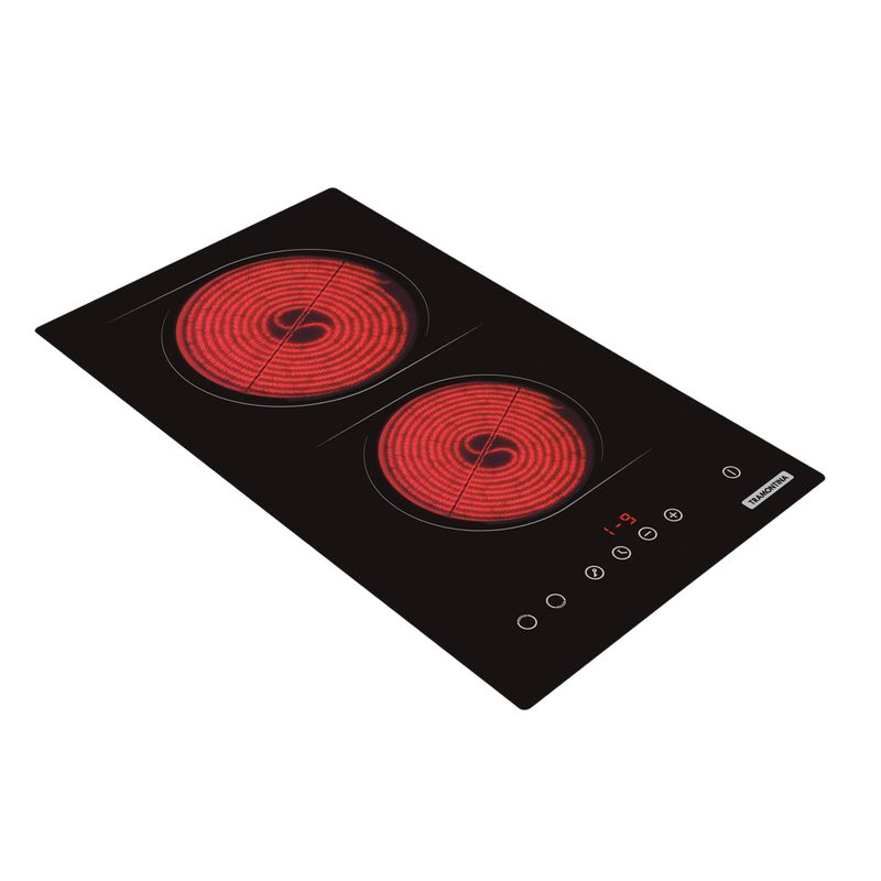 Cooktop Elétrico Tramontina New Dominó Vitrocerâmico com 2 Áreas de
